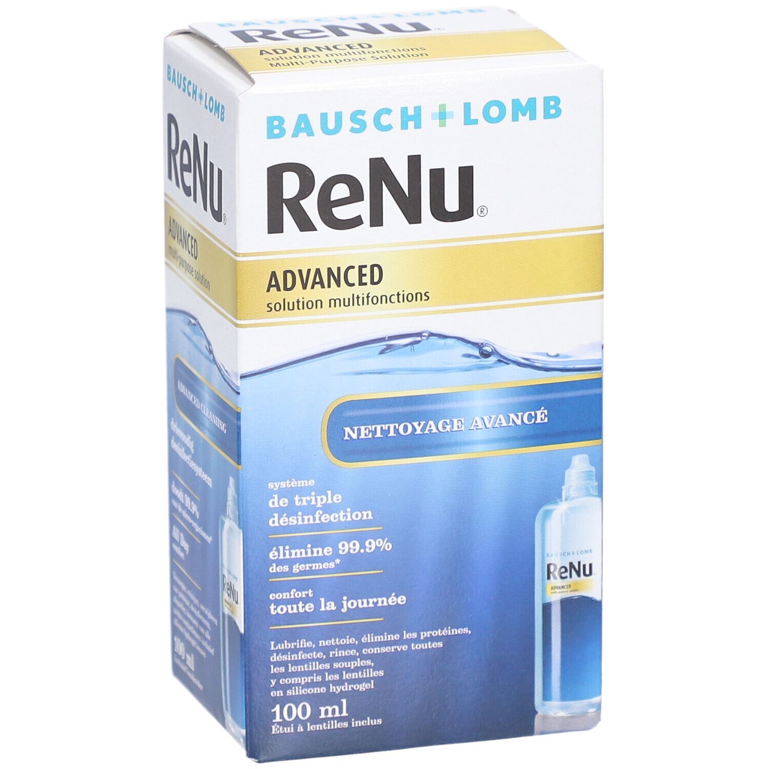 ReNu Advanced Solution Multifonctions Pour Lentilles de Contact Souples 100ml