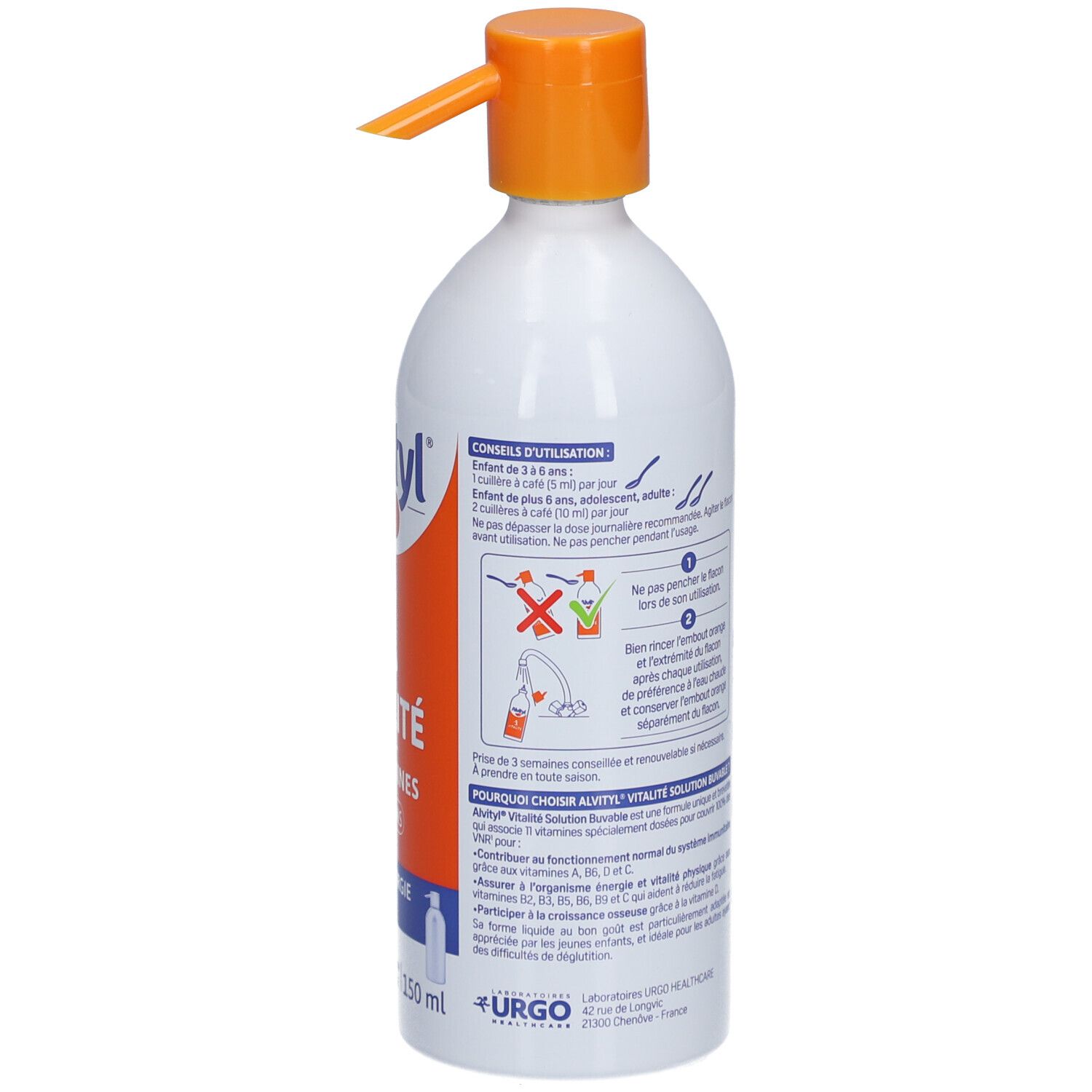 Alvityl Vitalité Solution Buvable 11 Vitamines
