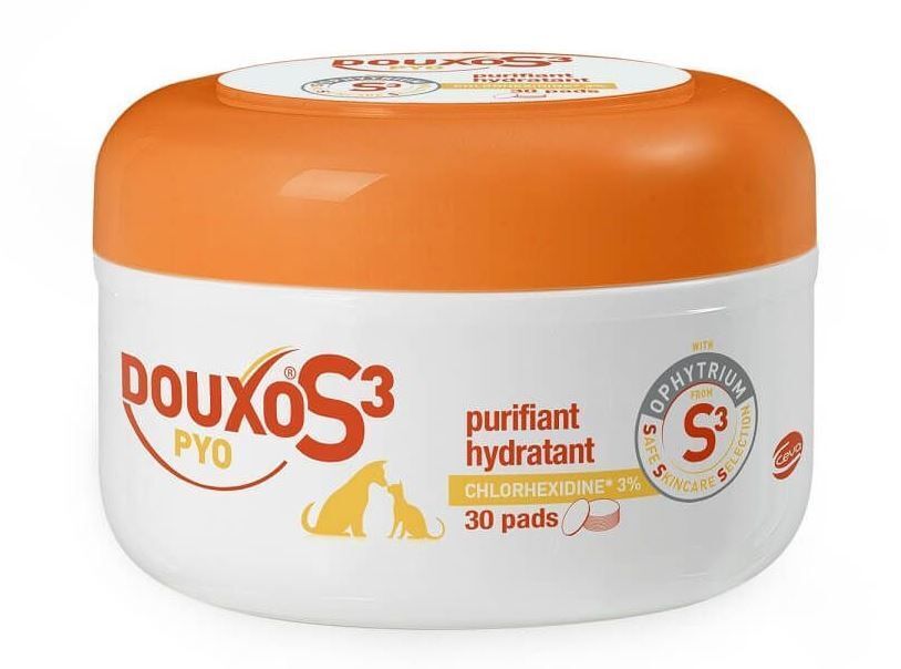 DOUXO PYO PADS COTON IMPREGNE 30