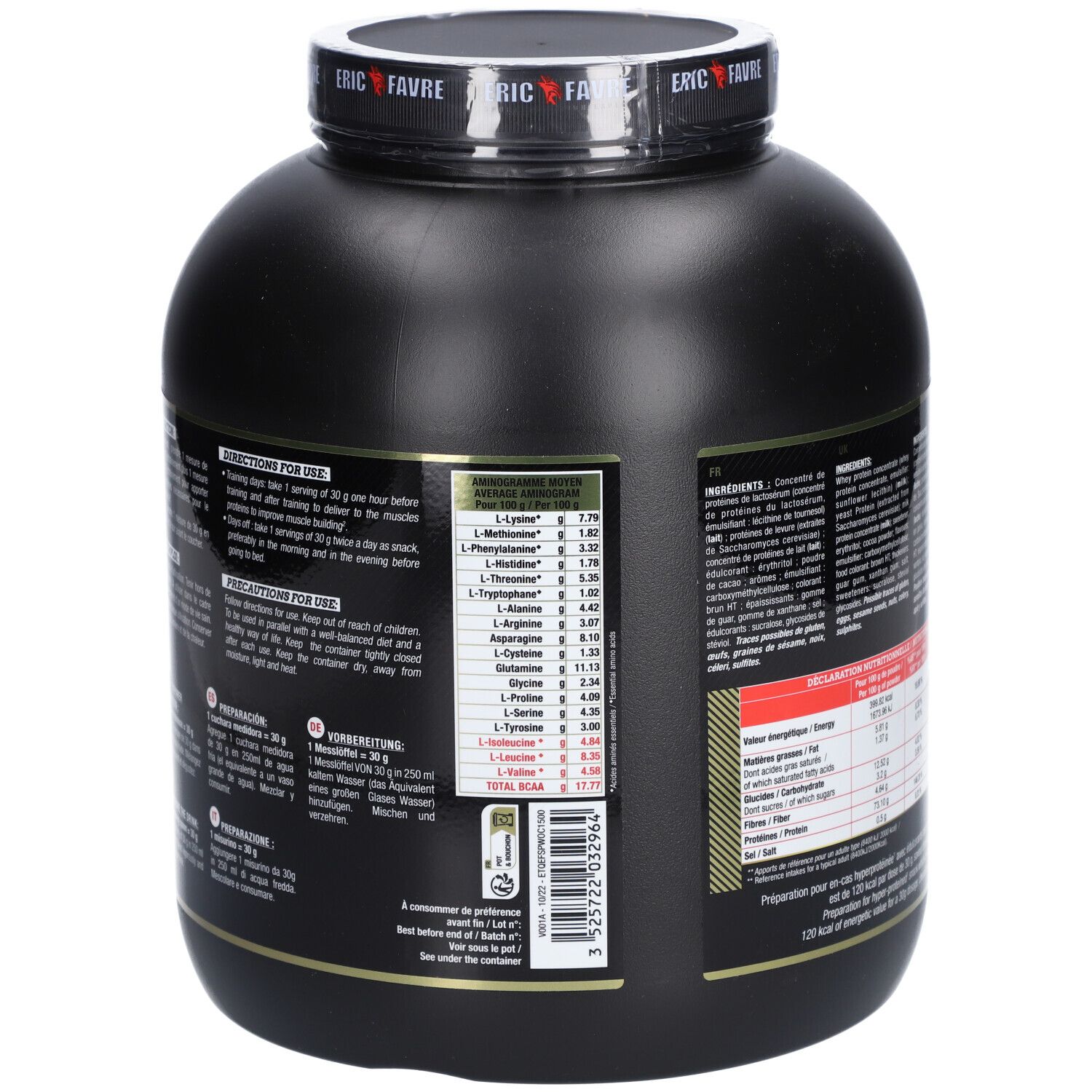 ERIC FAVRE Whey Optimax Protéines saveur Chocolat