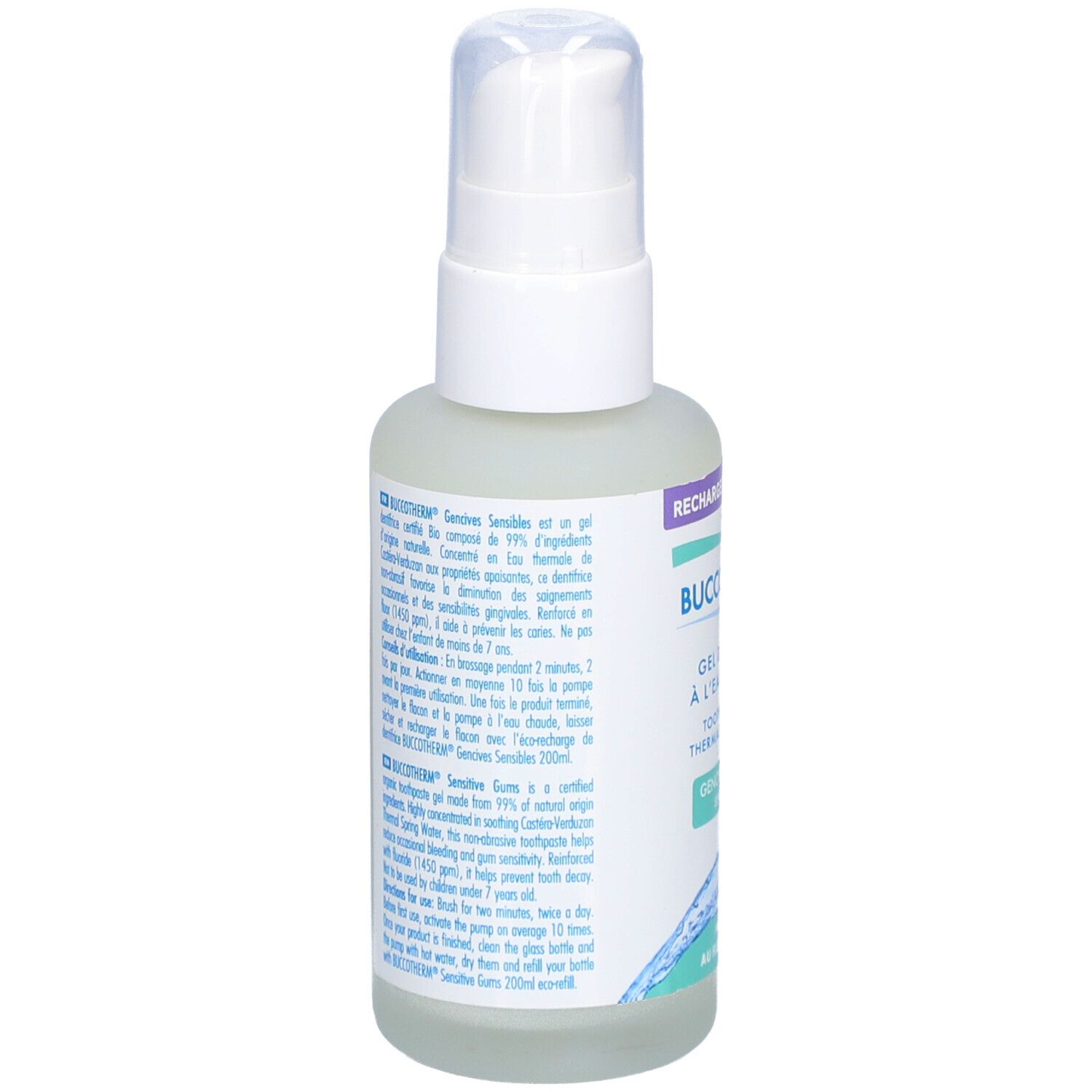 Buccotherm Gel Dentifrice à l'Eau Thermale Gencives Sensibles Bio Rechargeable