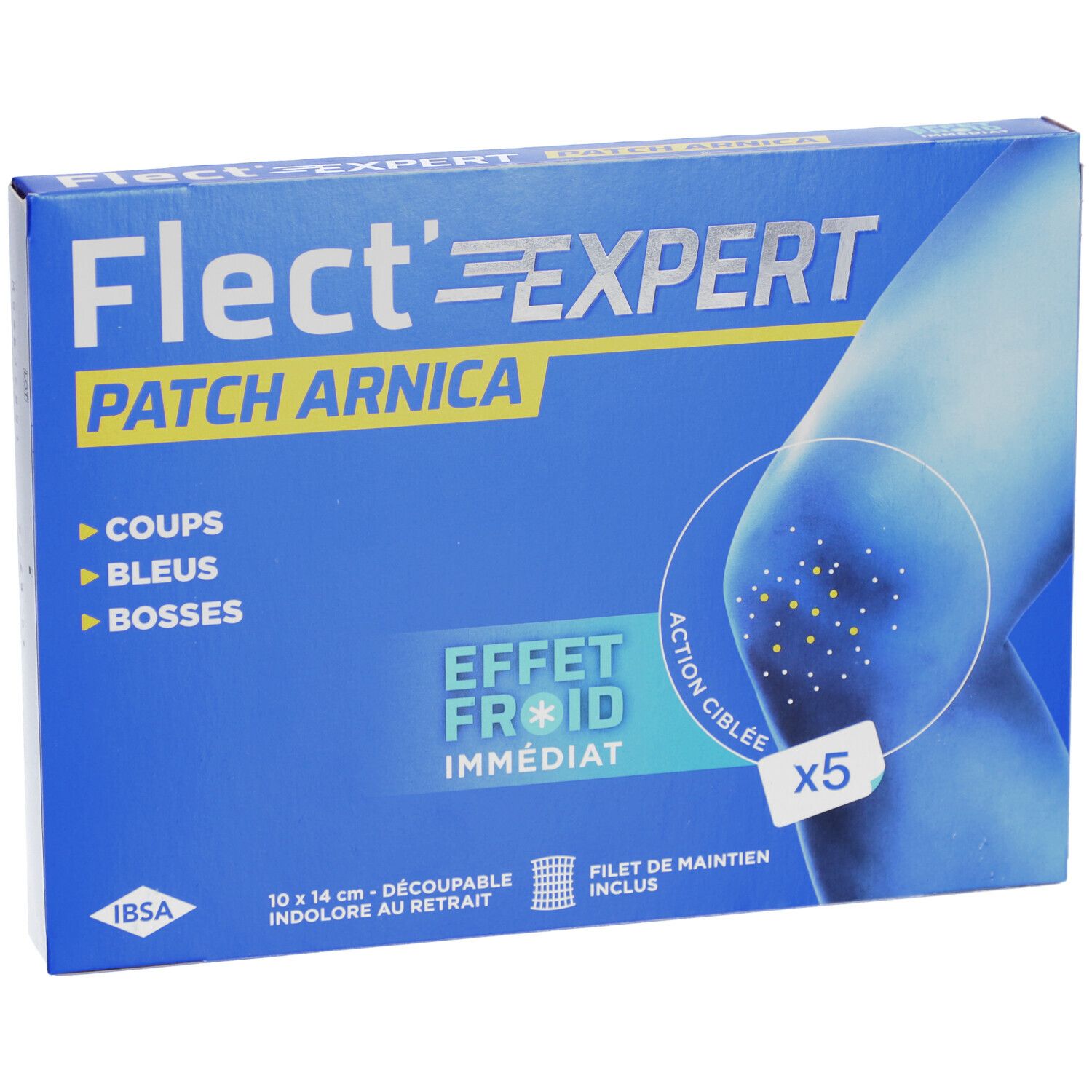 FLECT'EXPERT PATCH ARNICA - Patch Arnica - Menthol - Marron d'inde - effet froid immédiat.