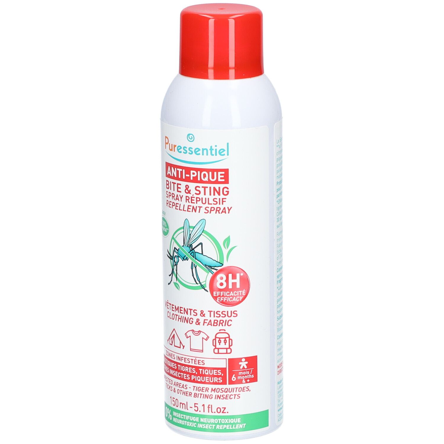 Puressentiel ANTI-PIQUE Spray Répulsif Vêtements & Tissus