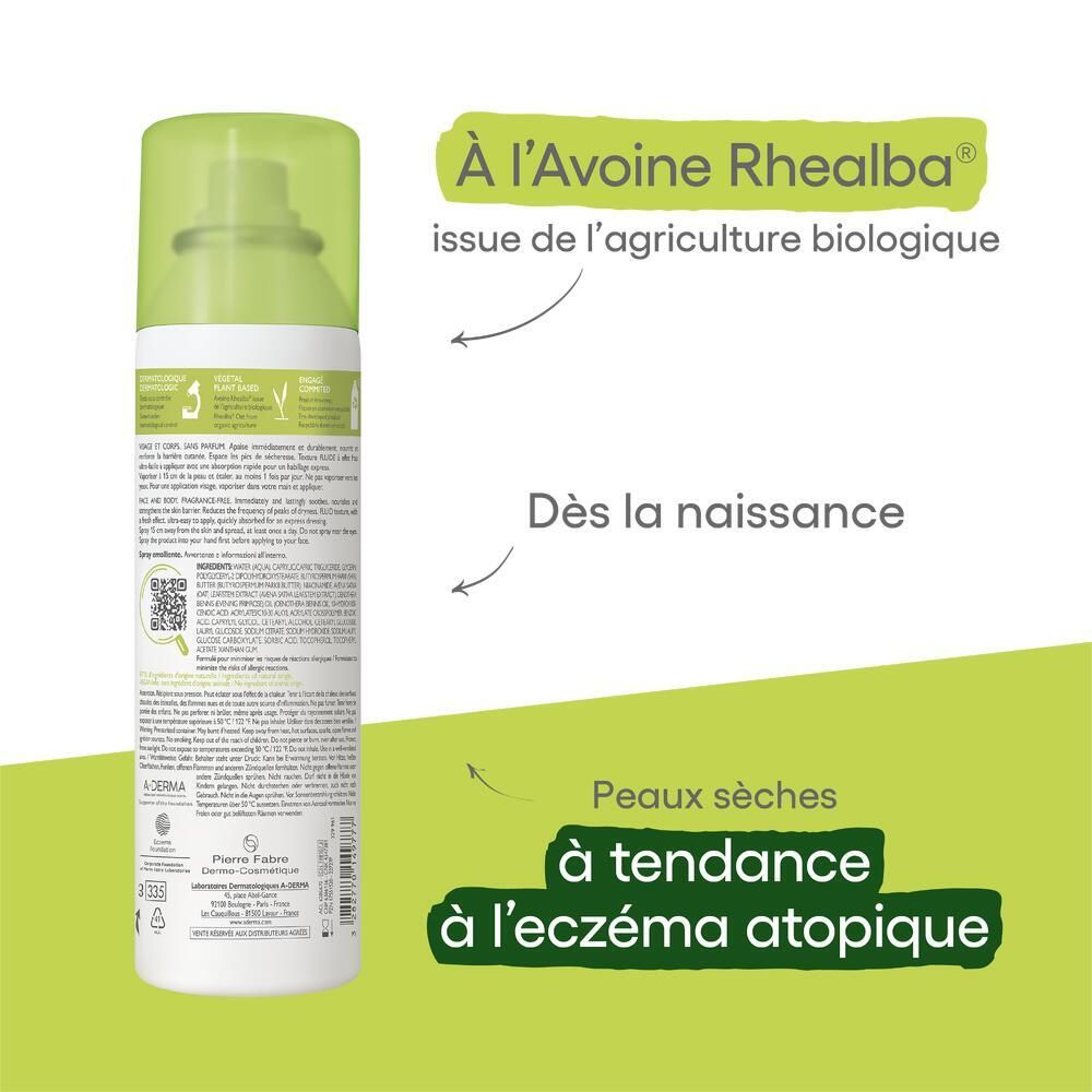 A-DERMA EXOMEGA CONTROL Spray émollient anti-grattage