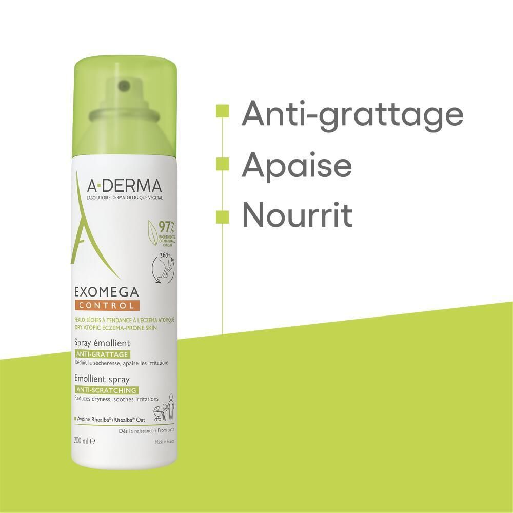 A-DERMA EXOMEGA CONTROL Spray émollient anti-grattage