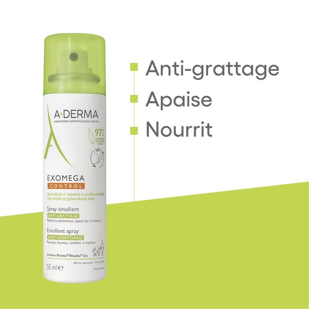 A-DERMA  EXOMEGA CONTROL Spray émollient anti-grattage