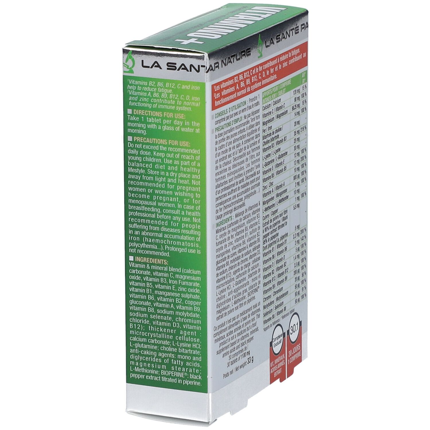 ERIC FAVRE Vitamino+ Immunité, fatigue, Multivitamines et minéraux