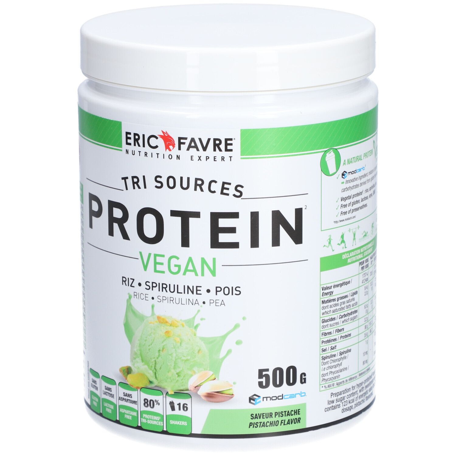 Eric Favre Protéines végétales tri-source, Protein vegan, Pistache