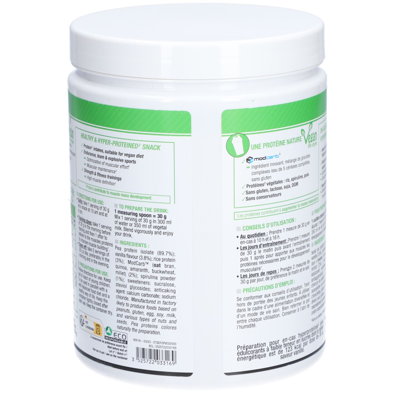 Eric Favre Protéines végétales tri-source, Protein Vegan, Vanille