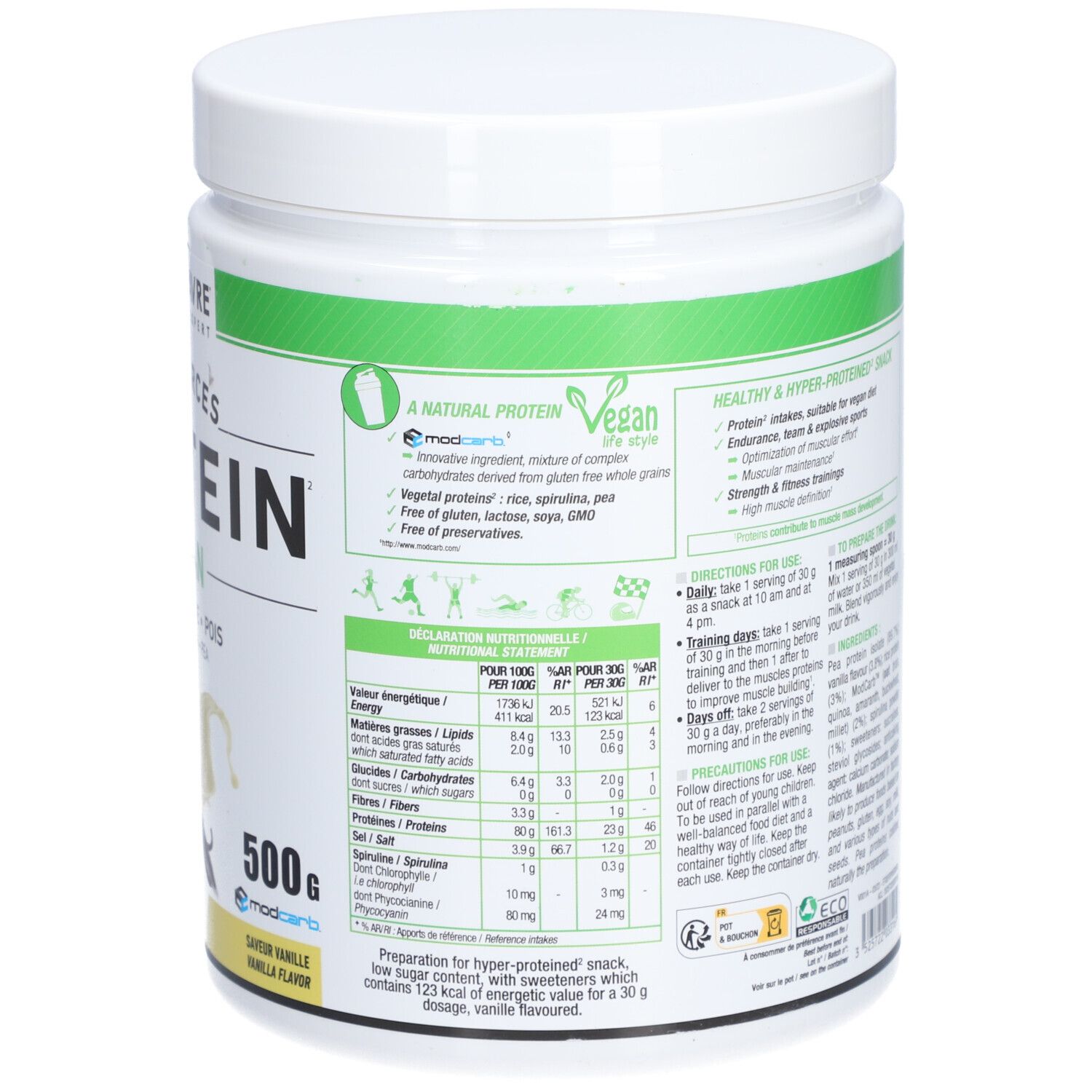 Eric Favre Protéines végétales tri-source, Protein Vegan, Vanille