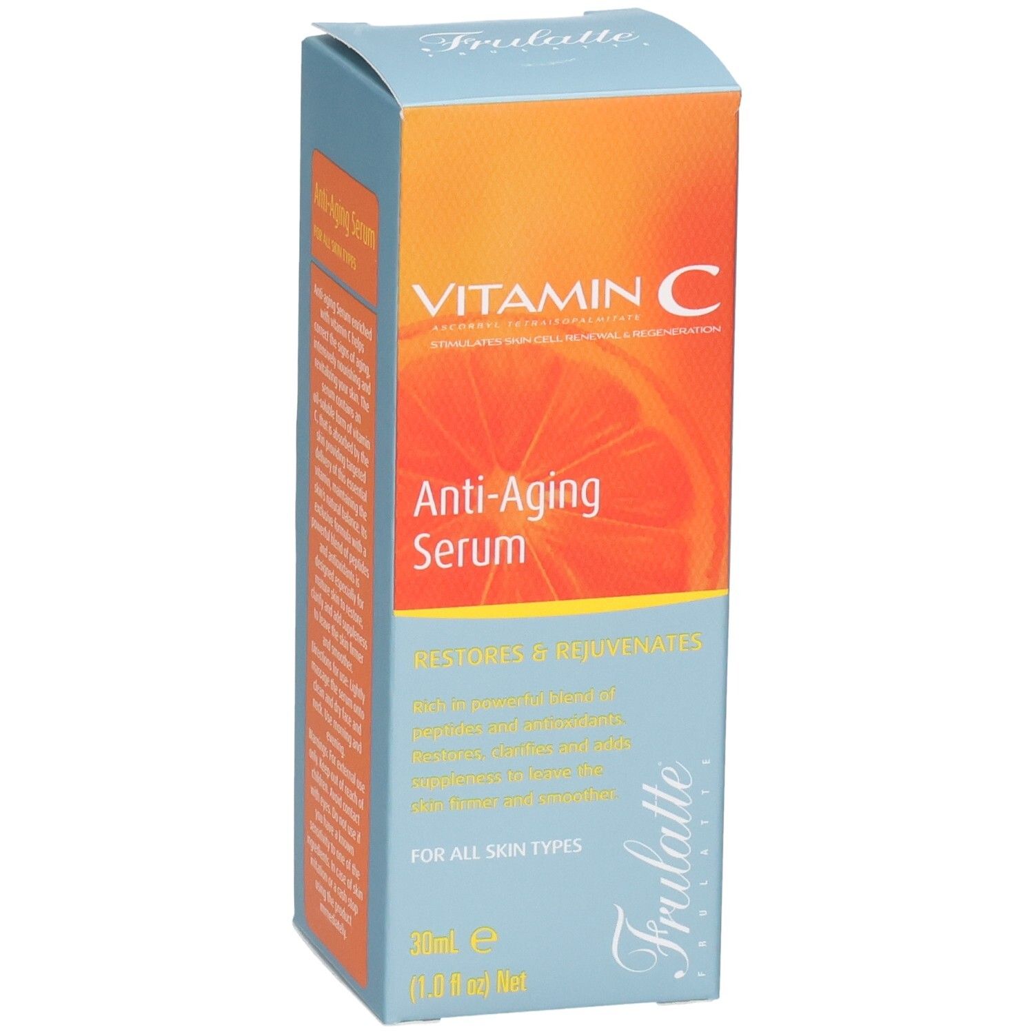 Avant de l'emballage du sérum anti-âge à la vitamine C, 30ml.