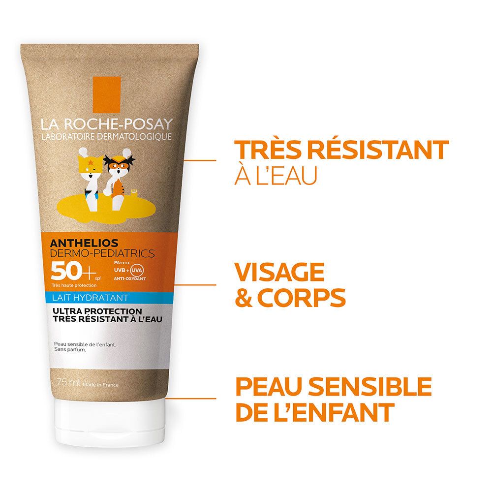 LA ROCHE POSAY ANTHELIOS Dermo Pediatrics Lait Solaire SPF 50+ Tube Eco Responsable