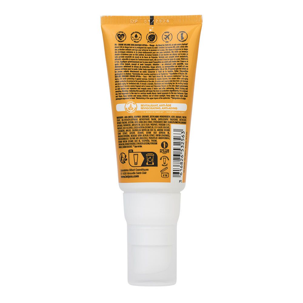 HEI POA® CRÈME SOLAIRE VISAGE SPF50+