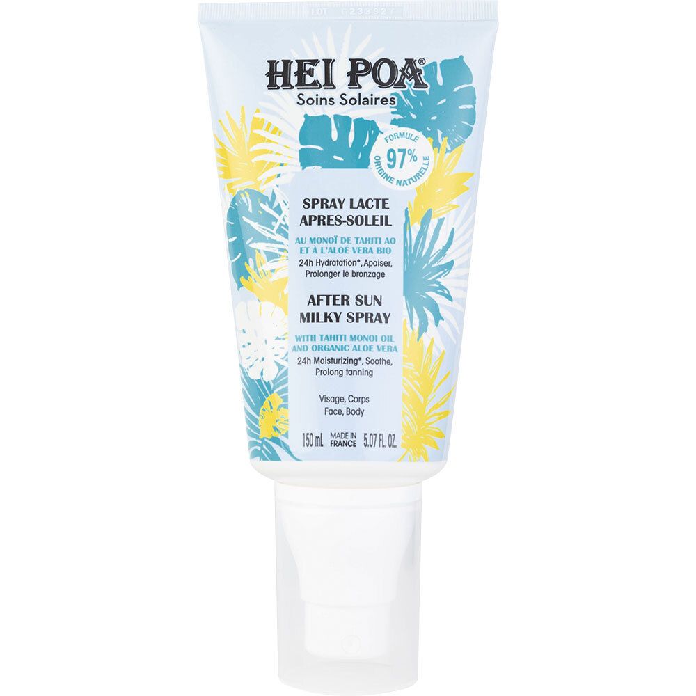 HEI POA® Spray Lacté Après-soleil Au Monoï de Tahiti AO et à l'Aloé vera BIO