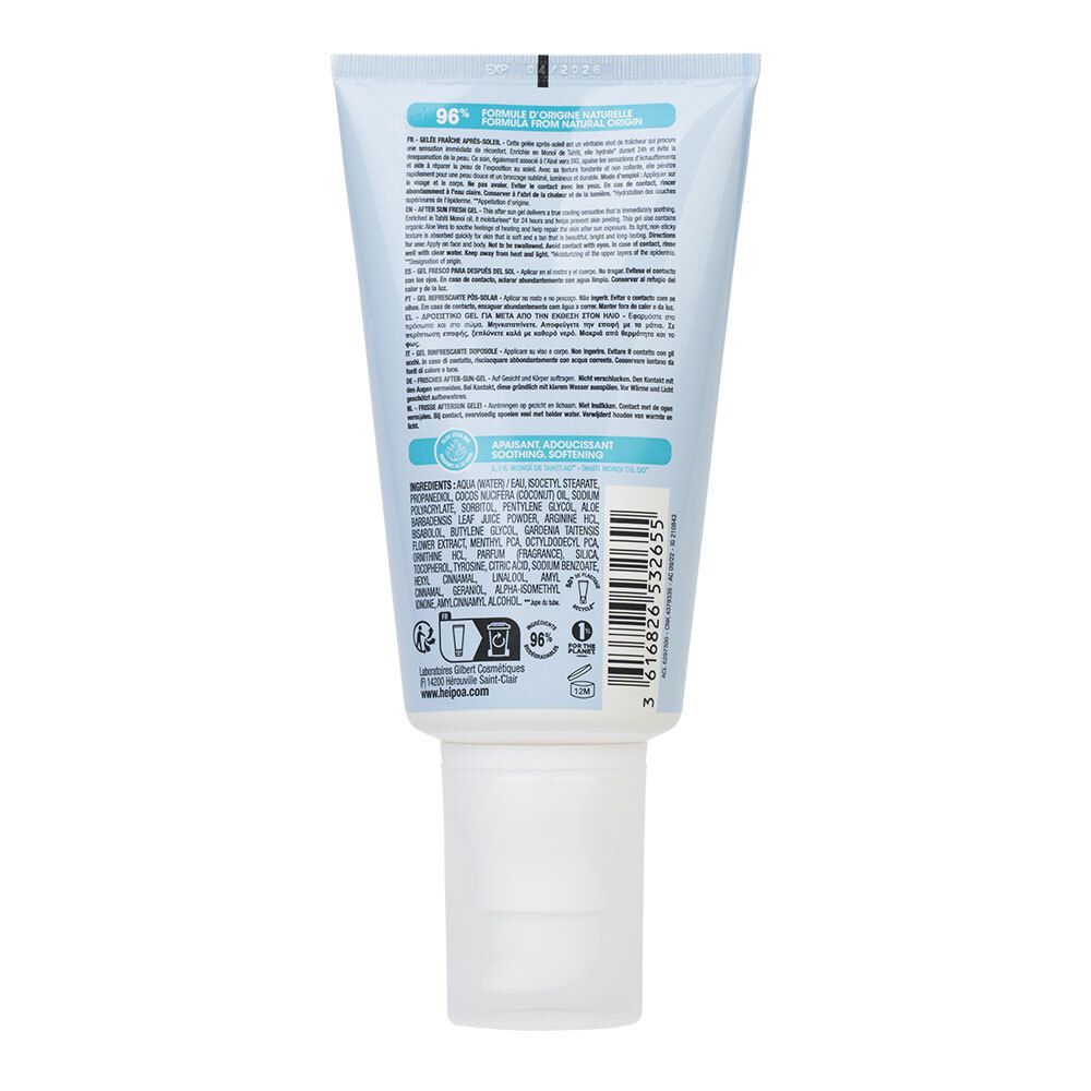 HEI POA® Gelée Fraîche Après-soleil Au Monoï de Tahiti AO et à l'Aloé vera BIO
