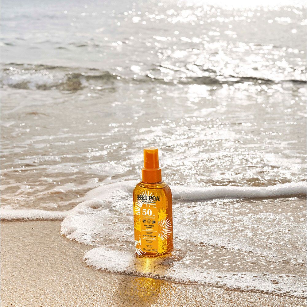 HEI POA® Huile Sèche Solaire Monoï SPF50