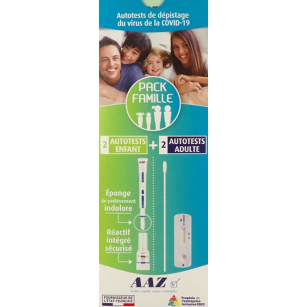 AAZ - Pack famille autotests COVID-19