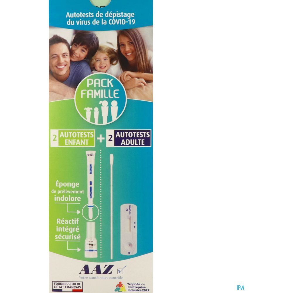 AAZ - Pack famille autotests COVID-19