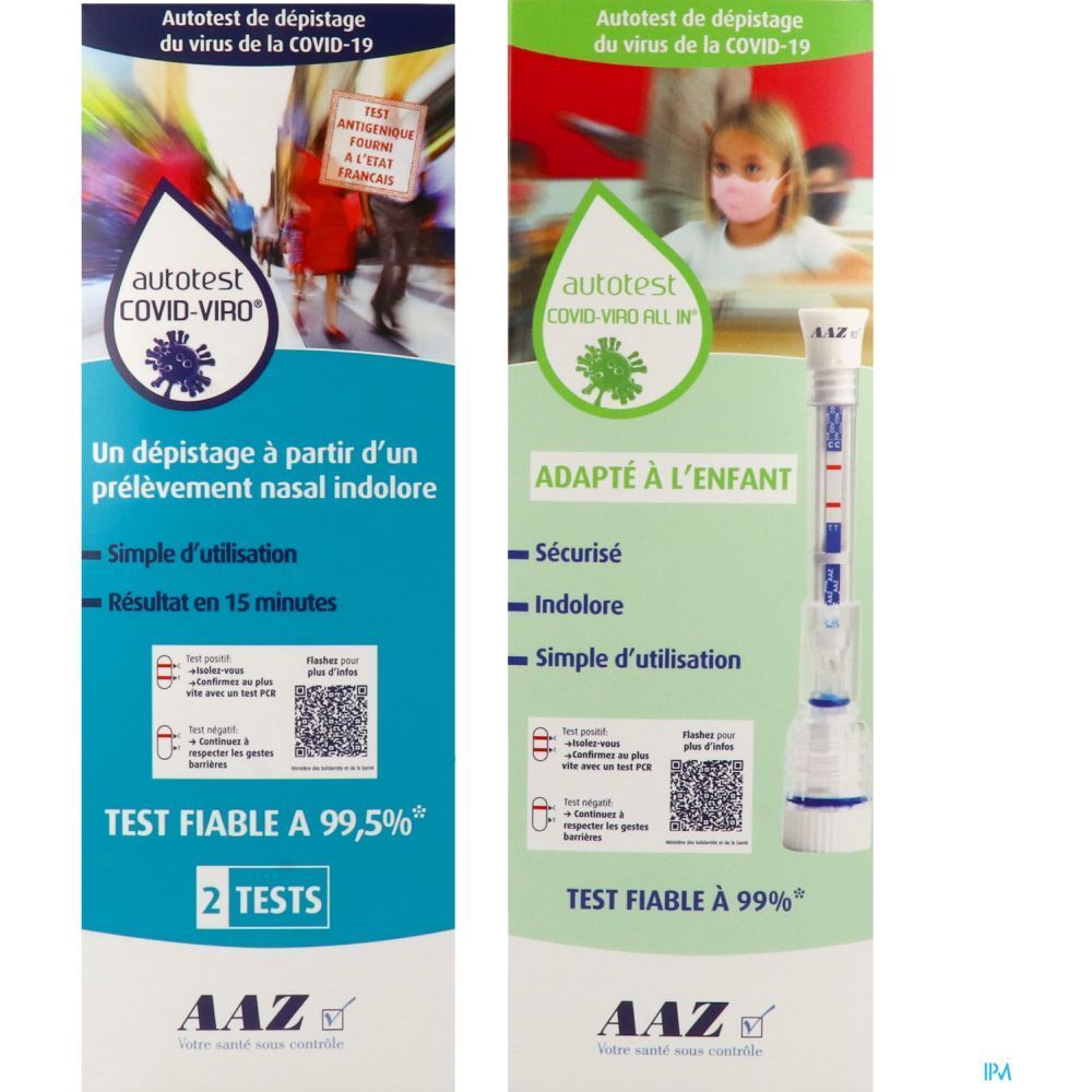AAZ - Pack famille autotests COVID-19