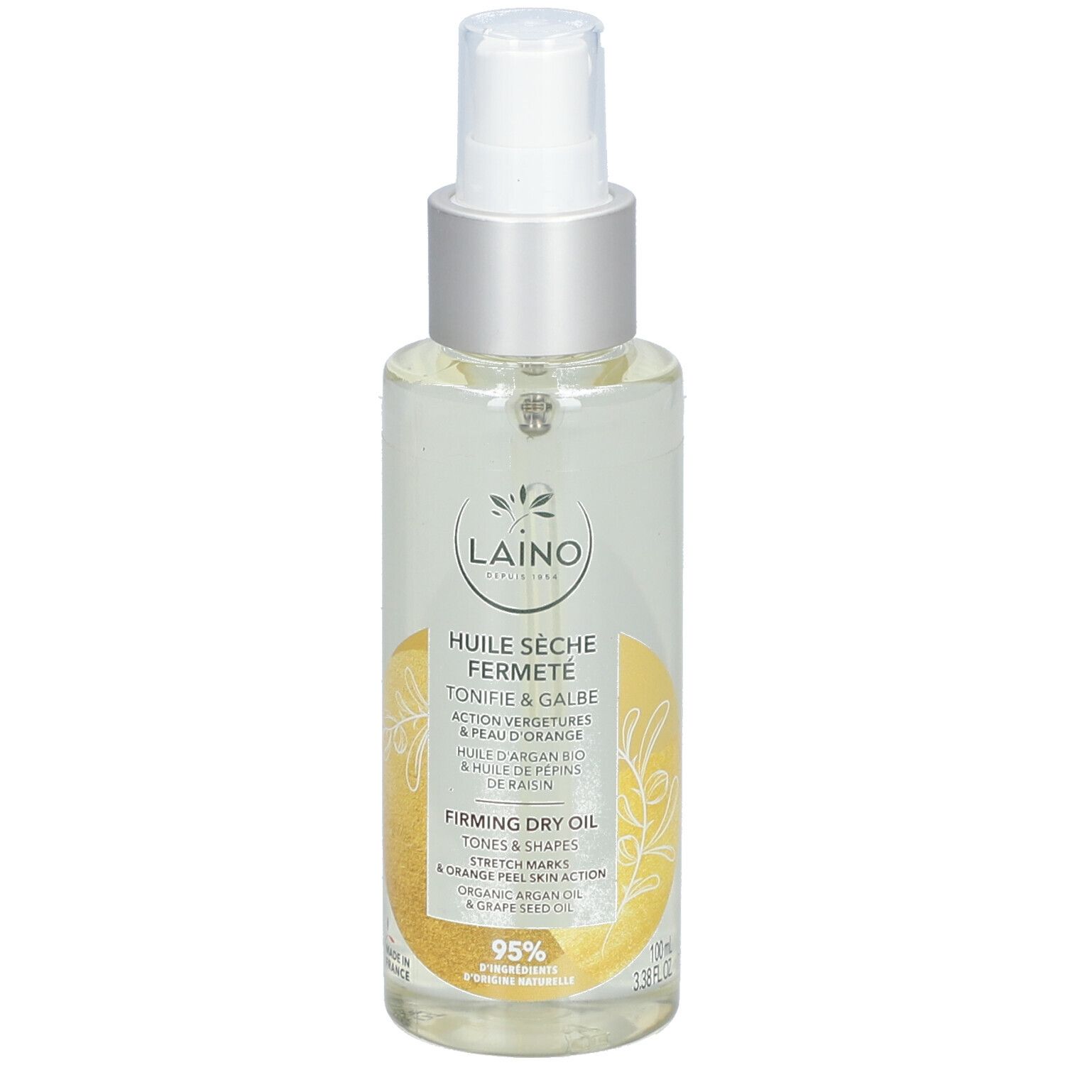 LAINO Huile Sèche Fermeté Argan Pépins de Raisin BIO