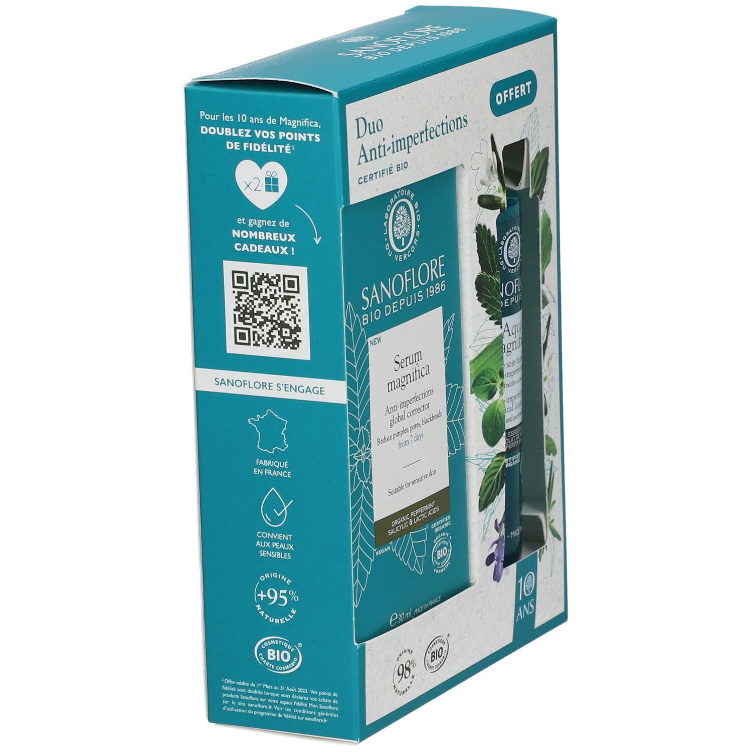 SANOFLORE Coffret Magnifica Duo Anti-imperfections certifié bio