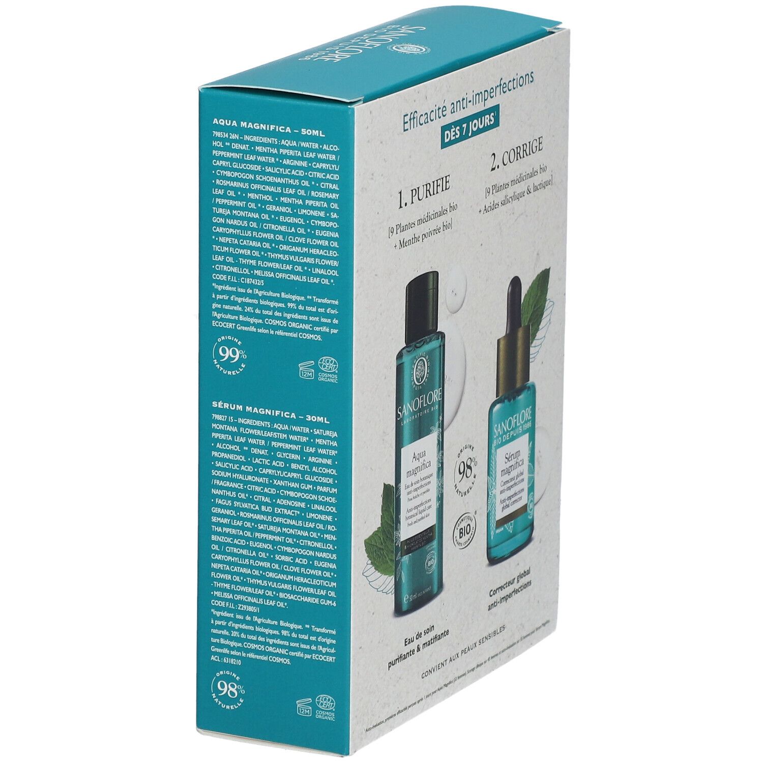 SANOFLORE Coffret Magnifica Duo Anti-imperfections certifié bio