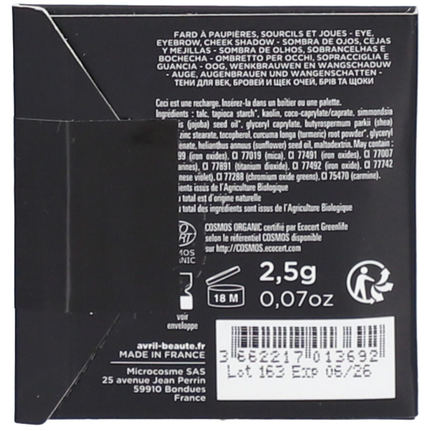 AVRIL Fard Multi-Usage -Brun Mat