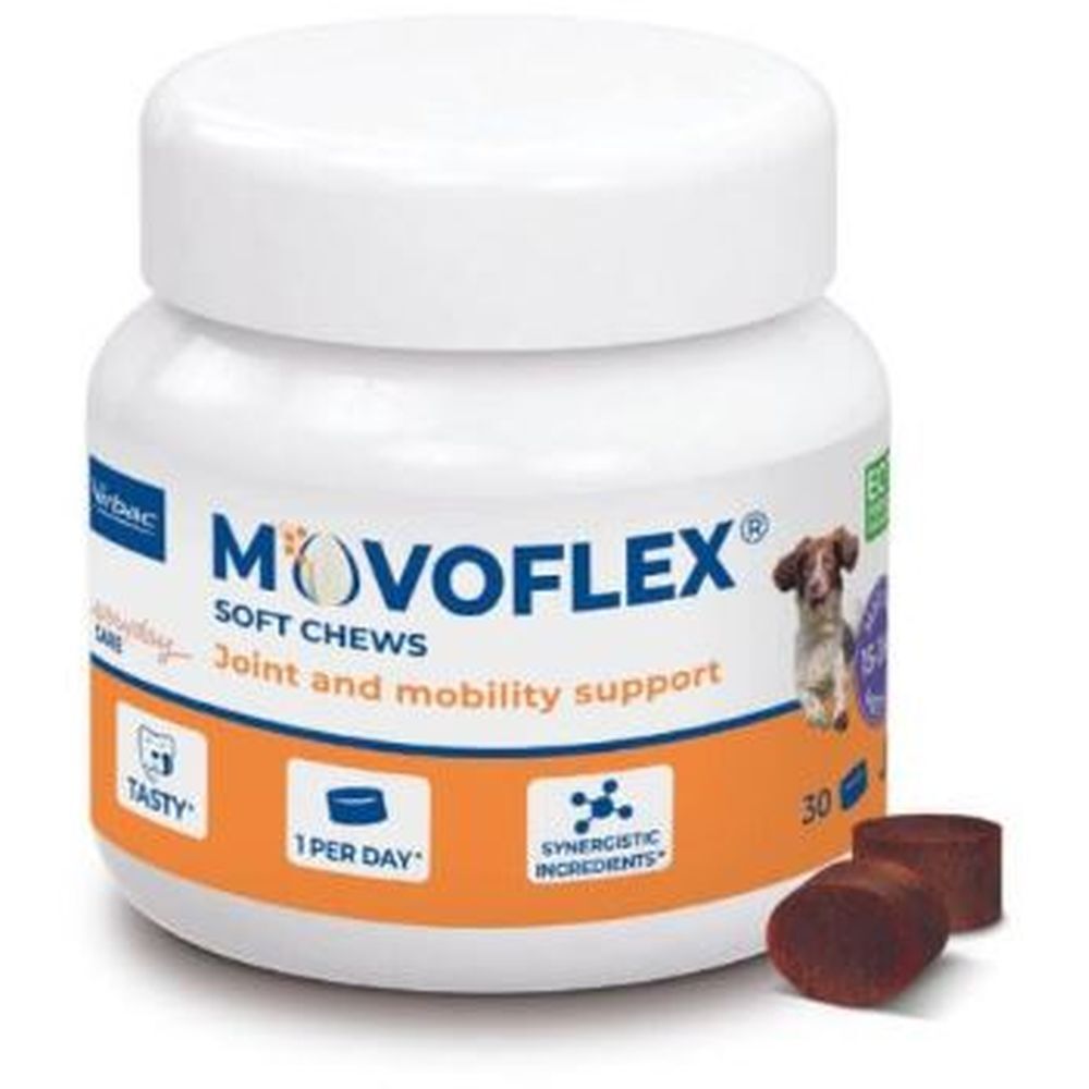 MOVOFLEX CHIEN MOYEN - Bouchée tendre, aliment complémentaire chondroprotecteur, chien moy