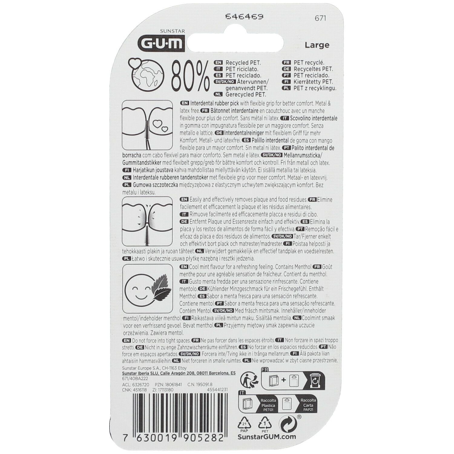 GUM® Soft-Picks® Comfort Flex Large Mint