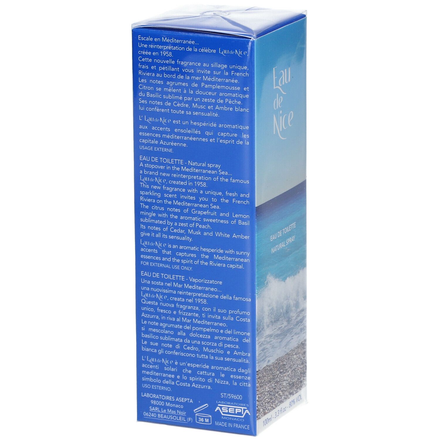 Eau de Nice Eau de toilette Vaporisateur