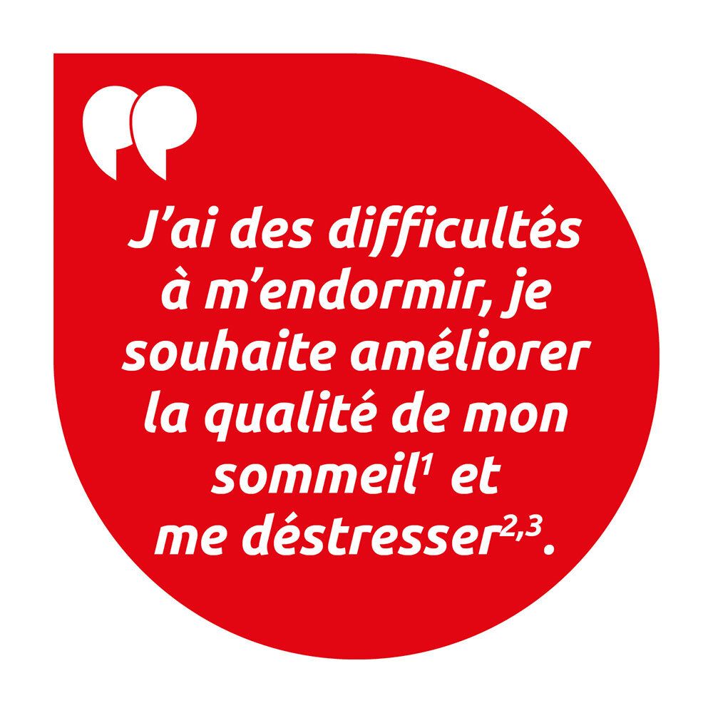 Citation : 'J'ai des difficultés à m'endormir, je souhaite améliorer mon sommeil et me déstresser.'