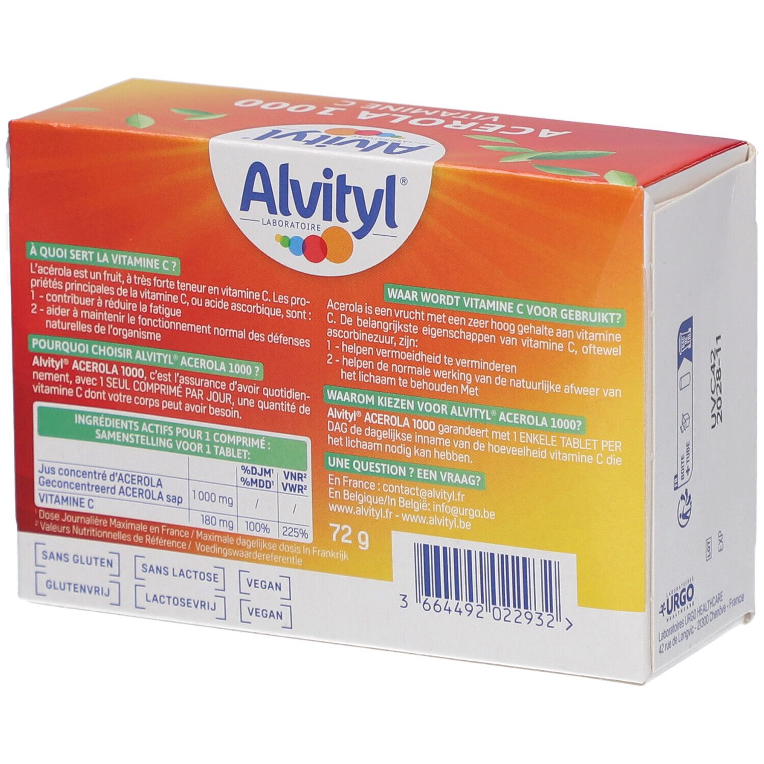 Alvityl Acérola 1000 Vitamine C