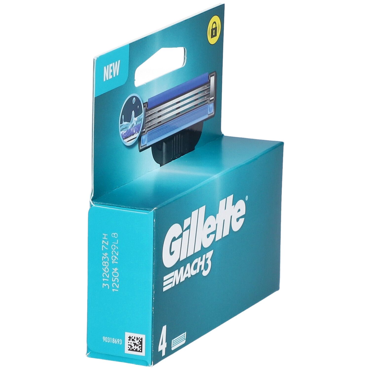 GILLETTE MACH3 LAME - Lame de rechange, triple tranchant pour rasoir mécanique Gillette Ma