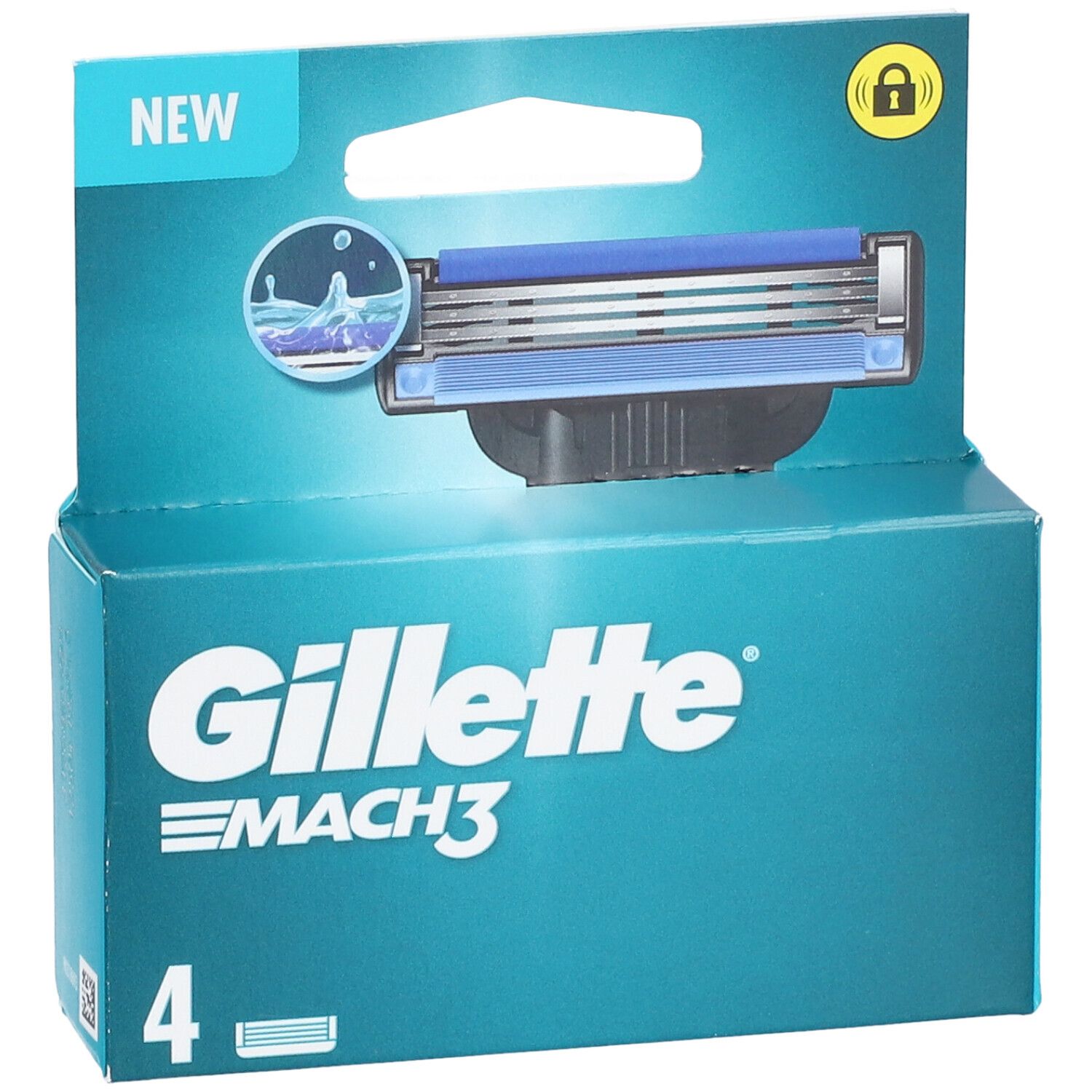 GILLETTE MACH3 LAME - Lame de rechange, triple tranchant pour rasoir mécanique Gillette Ma