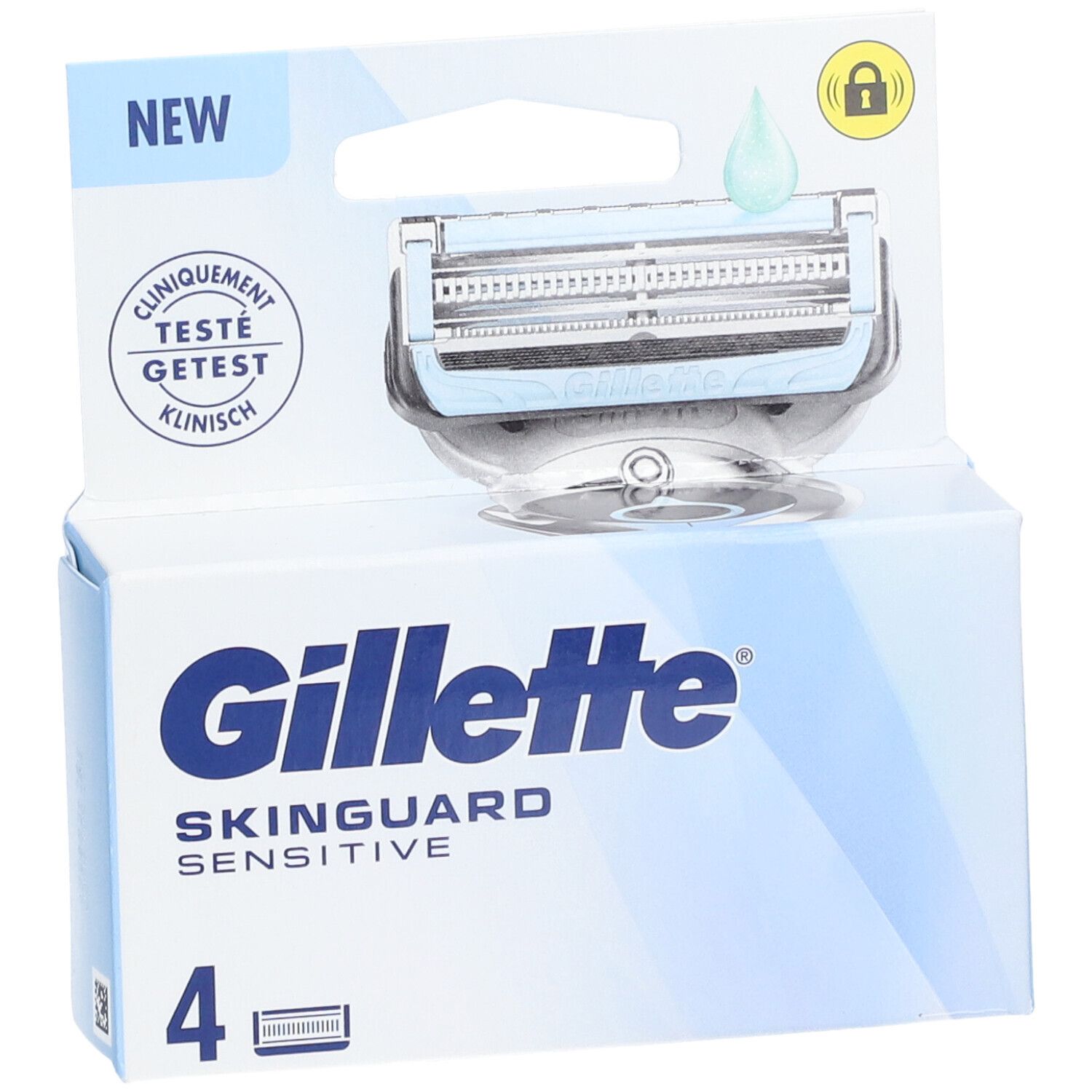 GILLETTE SKINGUARD SENSITIVE LAME - Lame de rechange à l'aloe vera pour rasoir mécanique.
