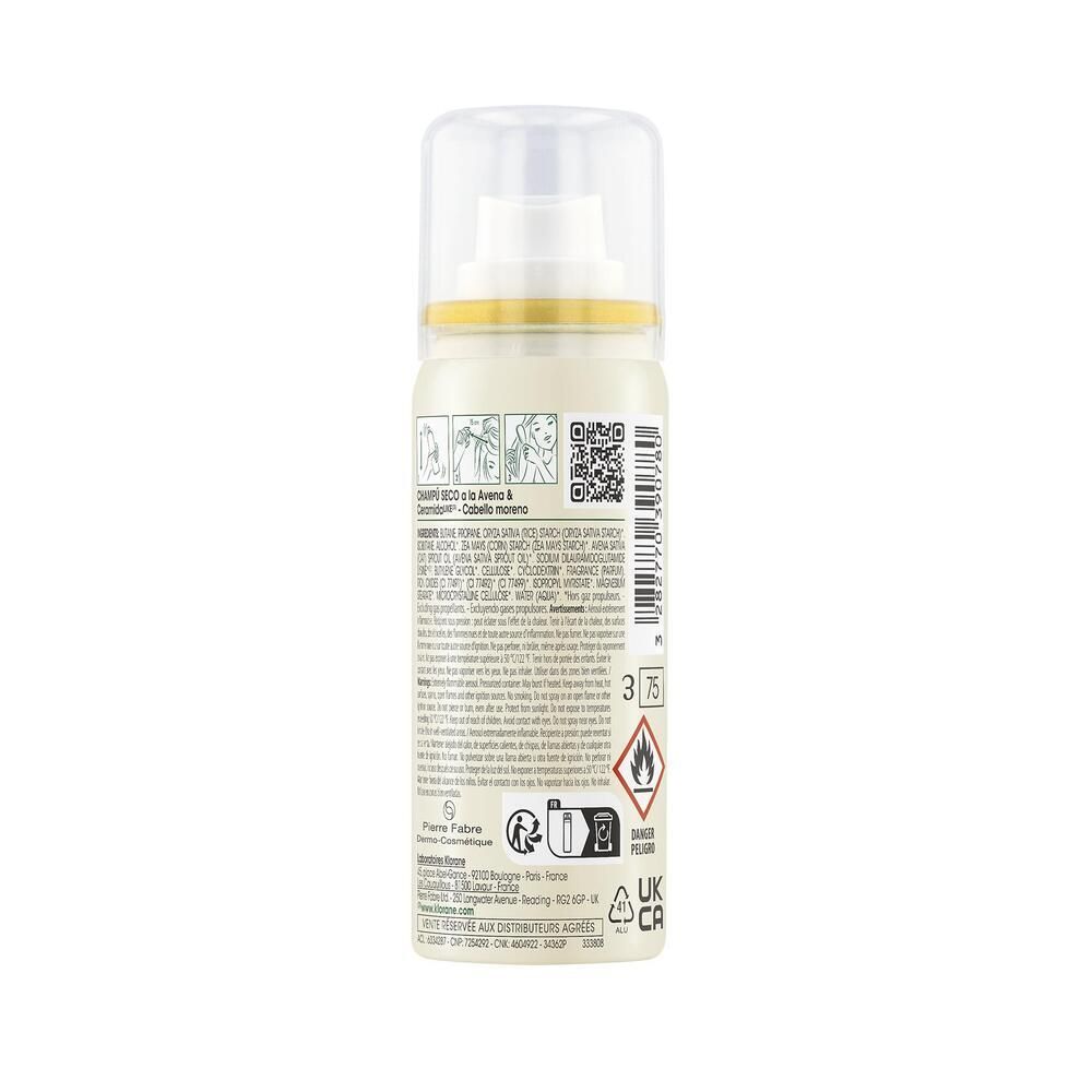 KLORANE Shampoing sec teinté EXTRA-DOUX à l'Avoine et Céramideᴸᴵᴷᴱ