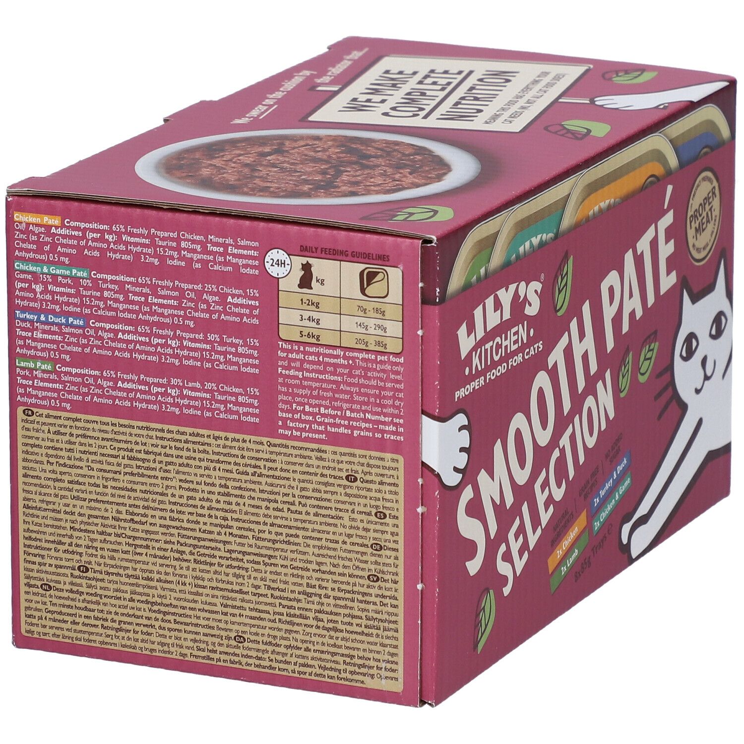 Lily's® Kitchen – Proper Food for Cats – Pâtée moelleuse pour chat senior au poulet, cabillaud et crevettes
