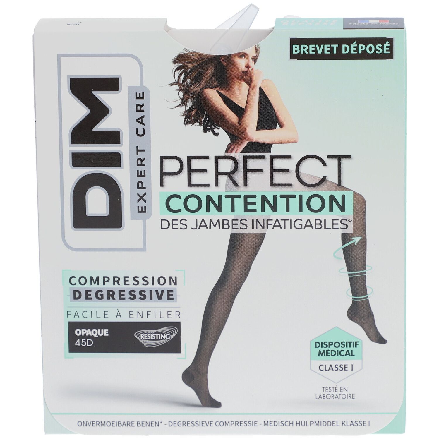 DIM Perfect Contention - Collants opaques 45D - Noir - Taille 2