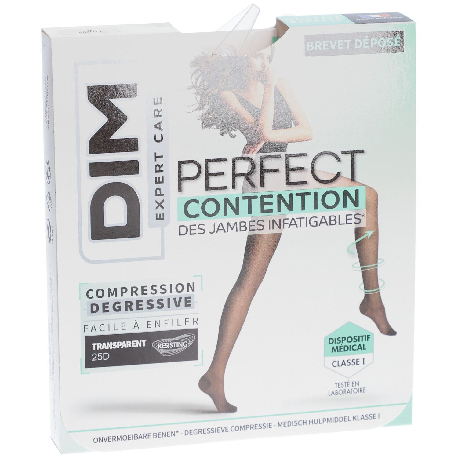 DIM Perfect Contention - Collants transparents 25D - Gazelle - Taille 4