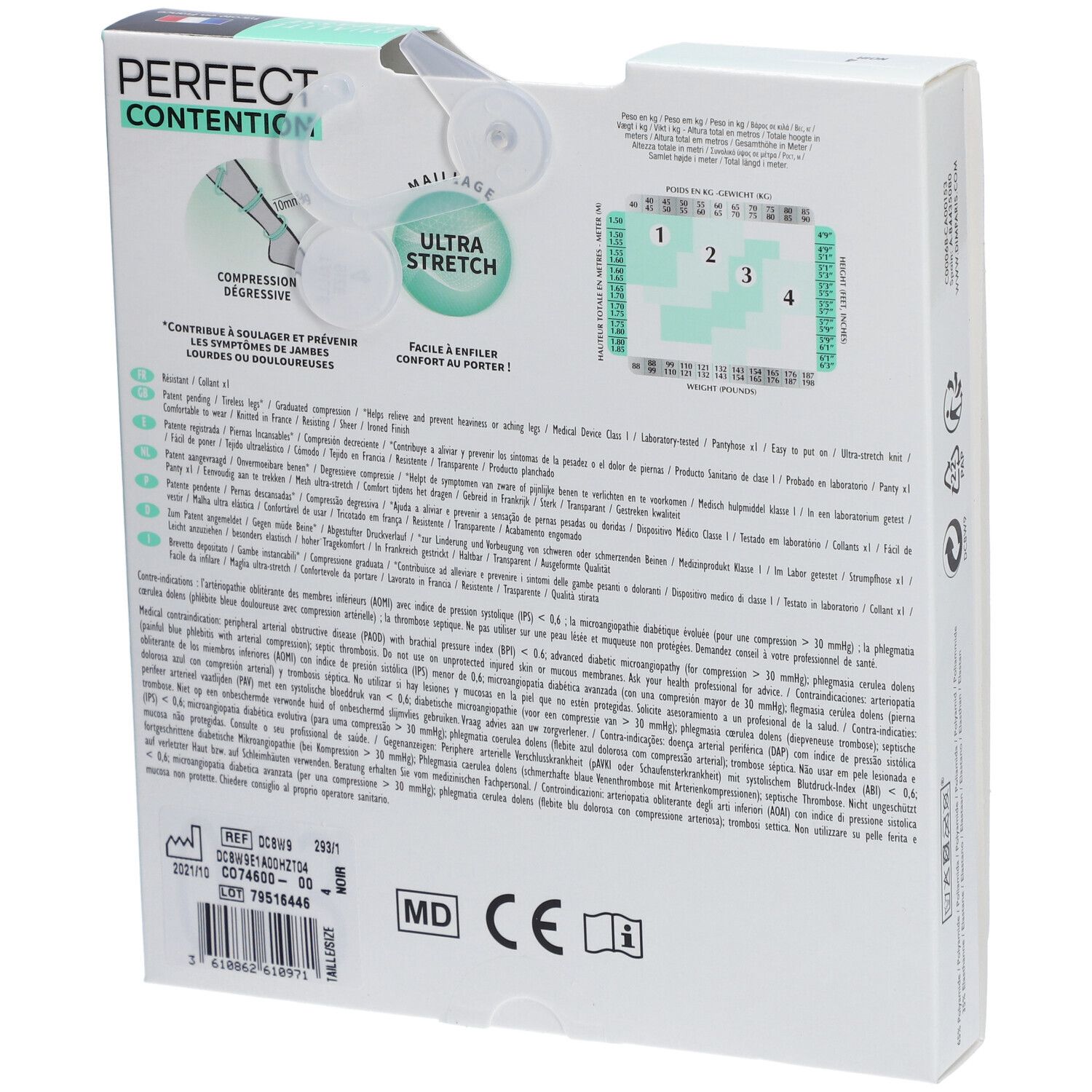 DIM COLL PERFECT TRANSP NOIR T4