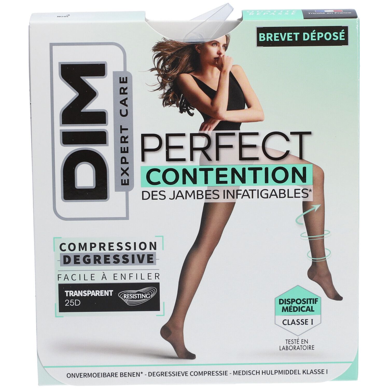 DIM COLL PERFECT TRANSP NOIR T4