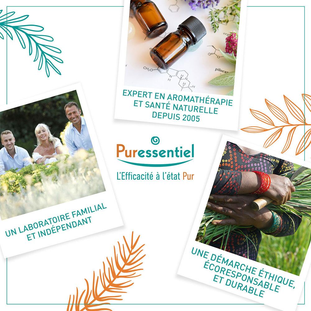 Puressentiel: Expert en aromathérapie depuis 2005, laboratoire familial, sourcing éthique.