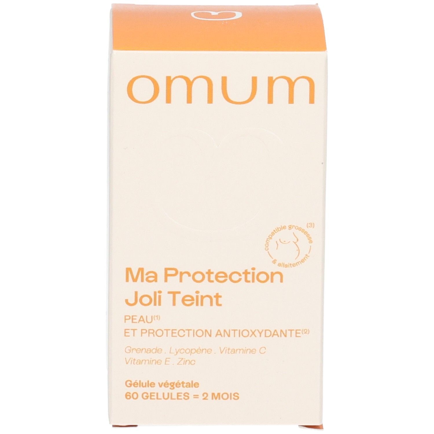 Emballage Omum Ma Protection Joli Teint. Peau et protection antioxydante. 60 gélules.
