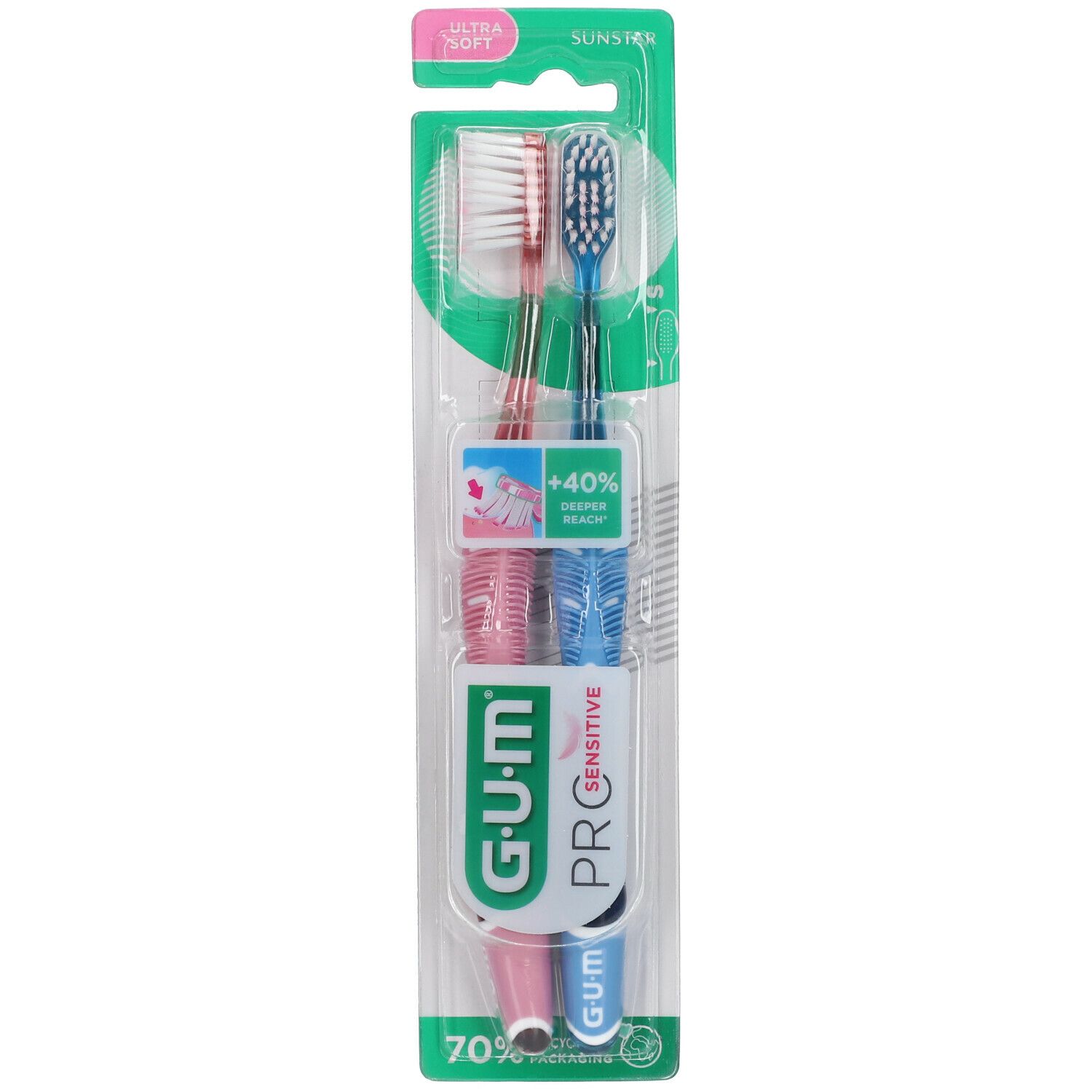 GUM® PRO SENSITIVE Brosse à dents ultra soft 510