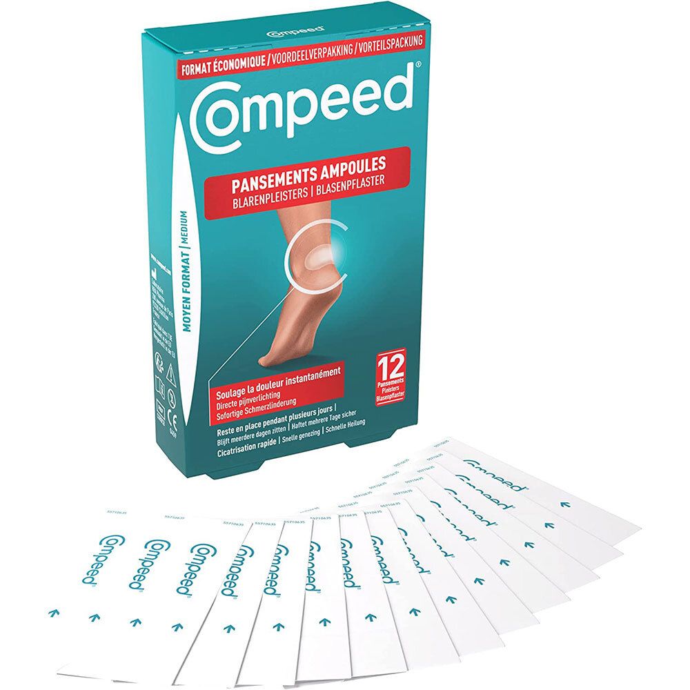 Compeed® - Pansements Ampoules Moyen Format Economique x12