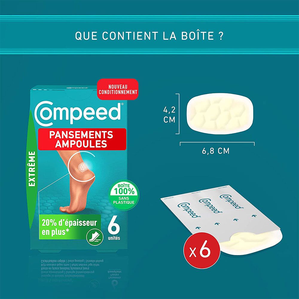Compeed® - Pansements Ampoules Extrême x6