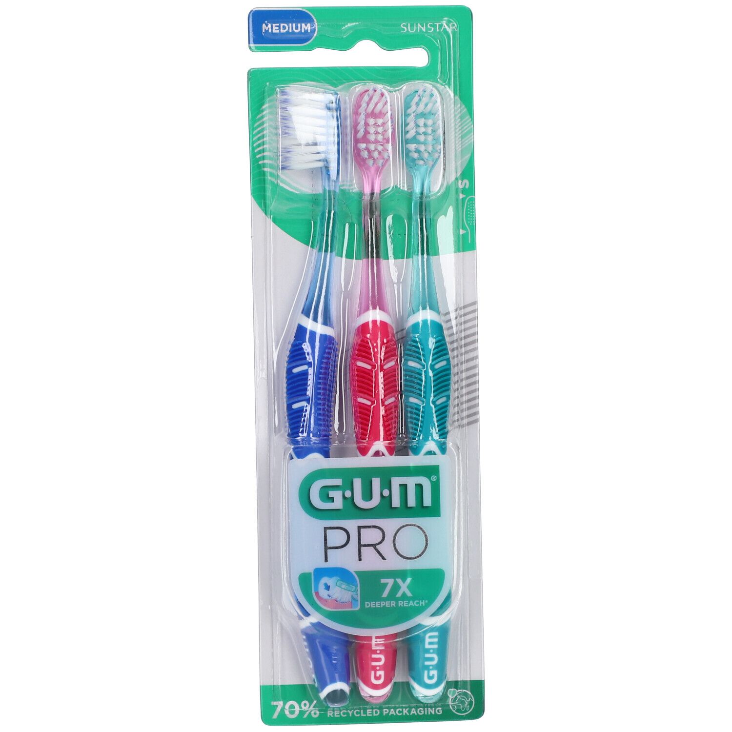 GUM® Technique PRO Brosse à dents Adultes medium