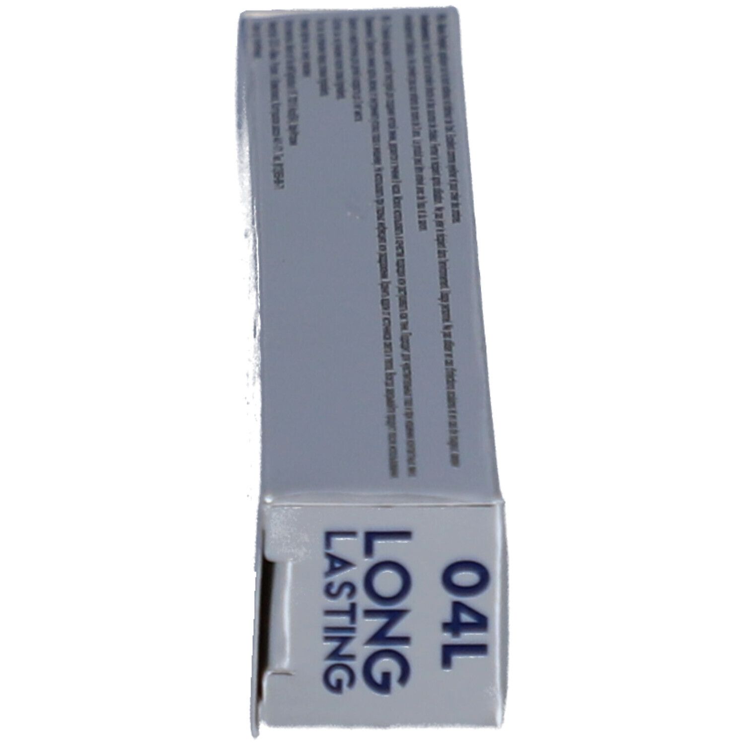 Emballage. Inscription: LONG LASTING. Code: 04L.