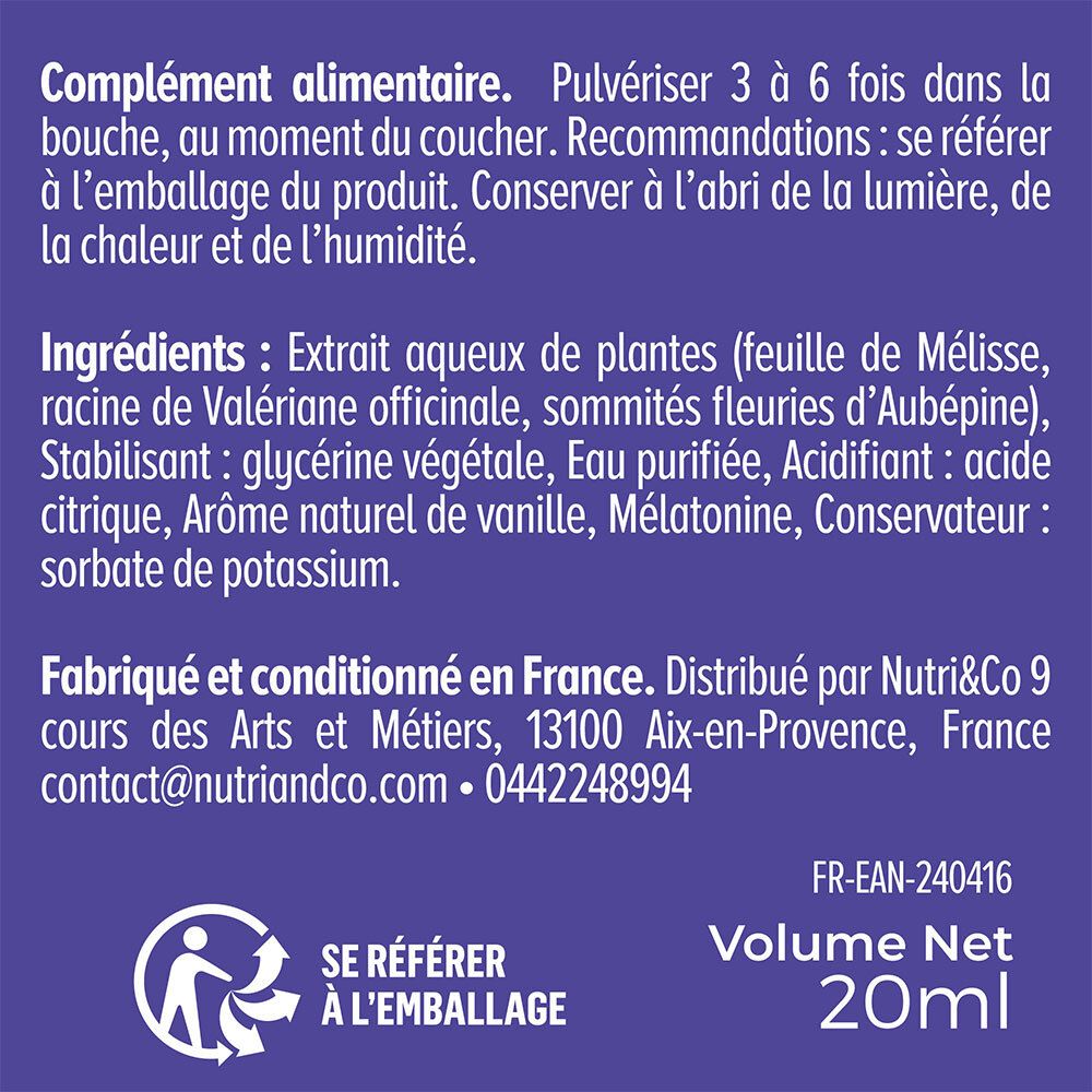 NUTRI&CO Mélatonine