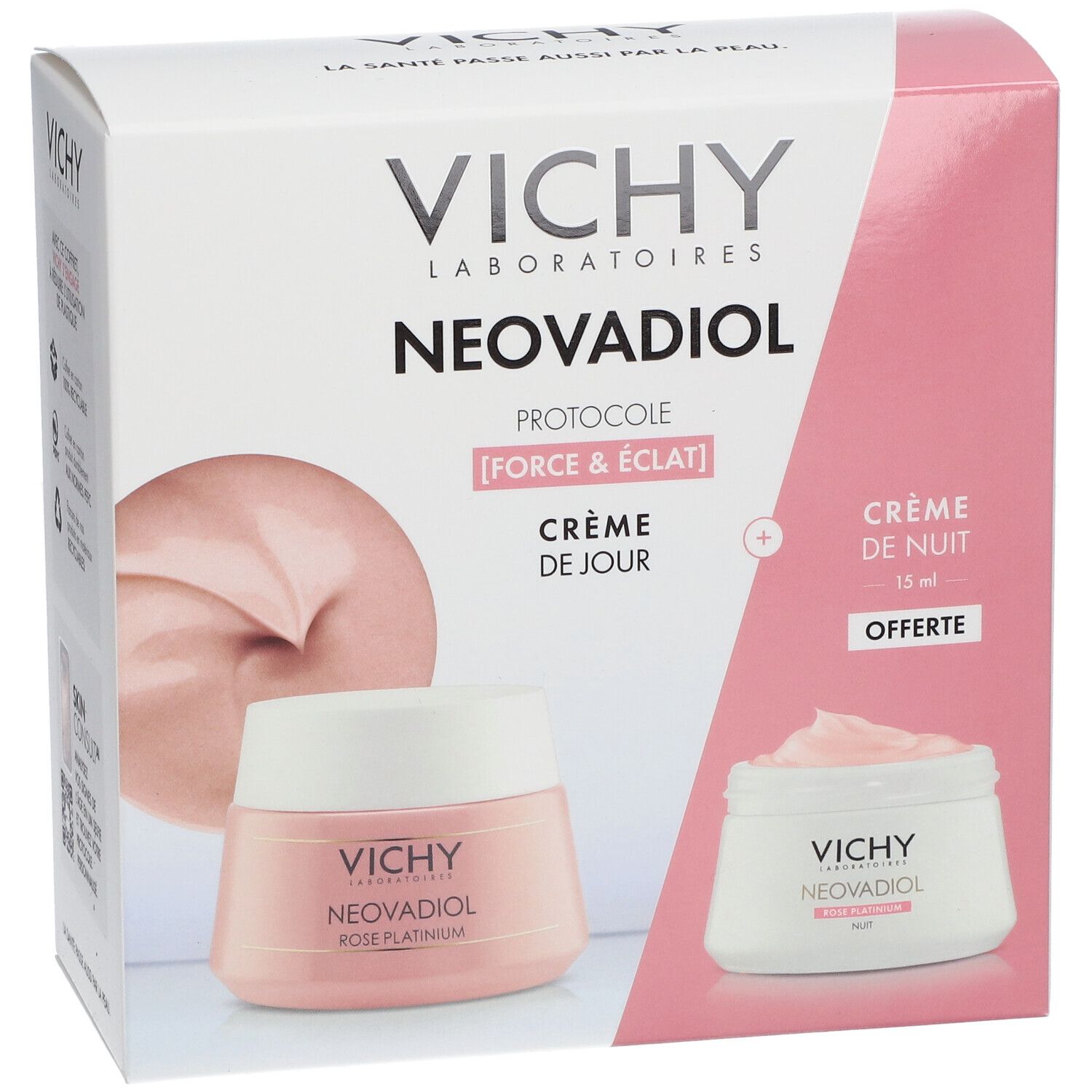 Vichy Coffret Neovadiol Rose Platinium routine Fortifiante & Revitalisante Crème jour Rose Platinium 50ml + Mini crème nuit Neovadiol Rose Platinium 15ml OFFERTE